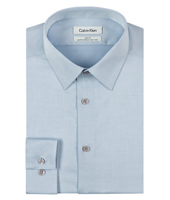 Calvin Klein Steel Slim Fit Long Sleeve Dress Shirt.