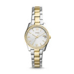 FOSSIL SCARLETTE THREE-HAND DATE TWO-TONE STAINLESS STEEL WATCH