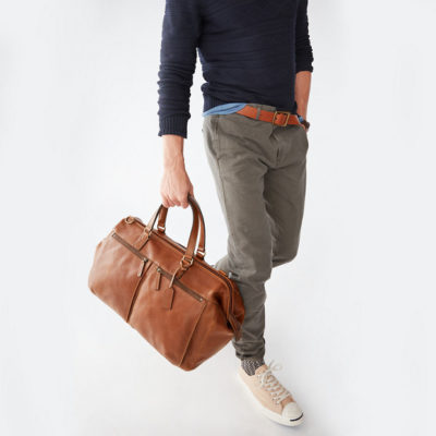 DEFENDER DUFFLE MBG9344P $398.00 Pack it all with ease in our made-to-last leather duffle featuring an embossable chop.