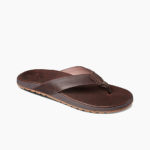 COUNTOURED CUSHION LEATHER BROWN