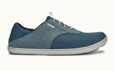 Equipped for wet conditions, the Nohea Moku is inspired by and designed with nautical life in mind. With stretch bootie construction for barefoot wear, medial water drainage ports and no-tie bungee laces. Due to the nature of the fit, we recommend ordering a half size down. OUTSOLE OUTSOLE All-weather, non-marking rubber outsole with razor siping for grip on wet surfaces. FOOTBED FOOTBED Dual-density PU anatomical footbed with polyurethane gel insert. Soft microfiber cover. Removable and washable. Drop-In Heel® DROP-IN HEEL® Our Versatile Drop­-In Heel® offers both a shoe and slide functionality. Vegan Friendly VEGAN FRIENDLY Our vegan friendly footwear offers the durability, traction and support you expect from OluKai while using 100% high­-quality synthetic materials, 0% animal products. Water Ready WATER READY Lightweight, quick-drying, breathable and durable materials built for in and around water. Removable Footbed REMOVABLE FOOTBED OluKai footwear is designed as the perfect environment for your foot. With this in mind, we have crafted our footbeds to be easily removable and washable.