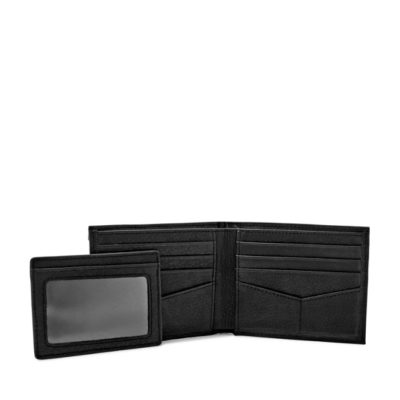 WANT TO KNOW MORE? Make paying the bills a little more stylish with our two-in-one Ingram bifold. Precisely crafted in dark smooth leather with a front slide out card case, this piece is a standout. MATERIAL DESCRIPTION Our high-quality leather is well-known for its softness and ability to look good over time. RFID We've designed this product with a special lining to help protect the Radio Frequency Identification (RFID) chips in your credit and debit cards from unwarranted scanning.