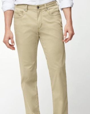PRODUCT DESCRIPTION Made with our soft, slightly stretchy cotton blend, these pants offer total comfort. 77% cotton, 20% Tencel® Lyocell, 3% spandex. Machine wash cold on gentle cycle, tumble dry low. Do not dry clean. 5-pocket style. Imported. T115497