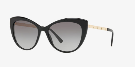 Versace Black and Gold Cat-Eye Sunglasses